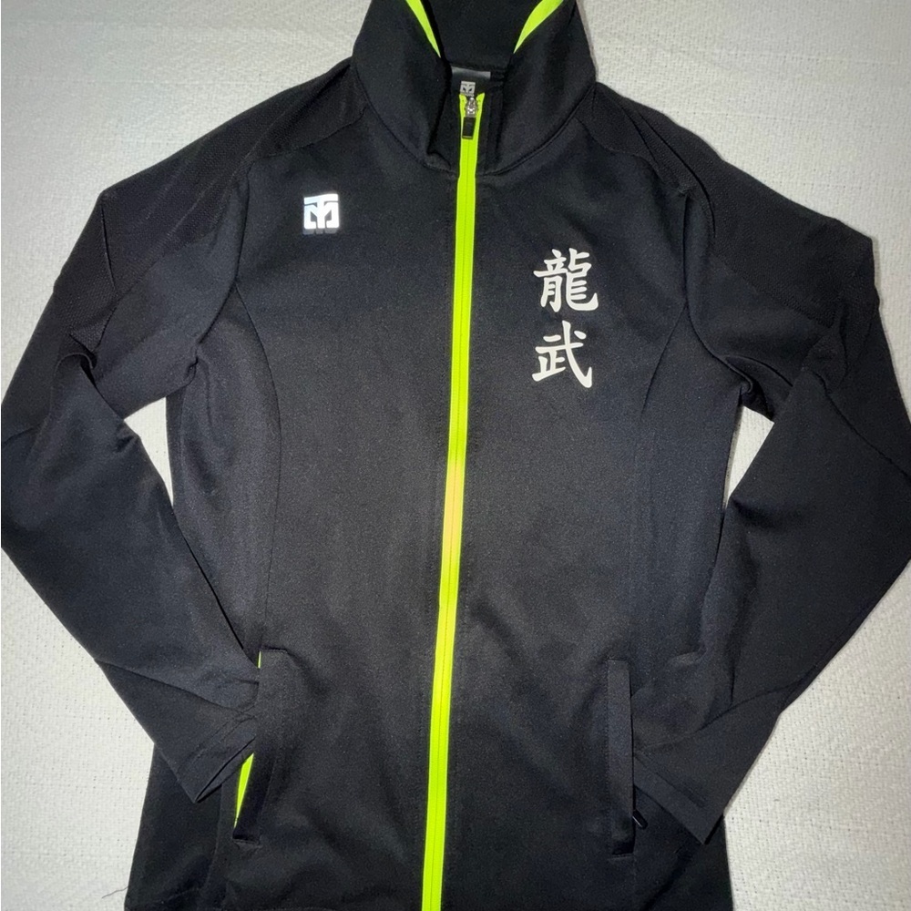 Mooto Taekwondo Stream Line Jacket Color Black/Neon Training Size: XS - Picture 4 of 14